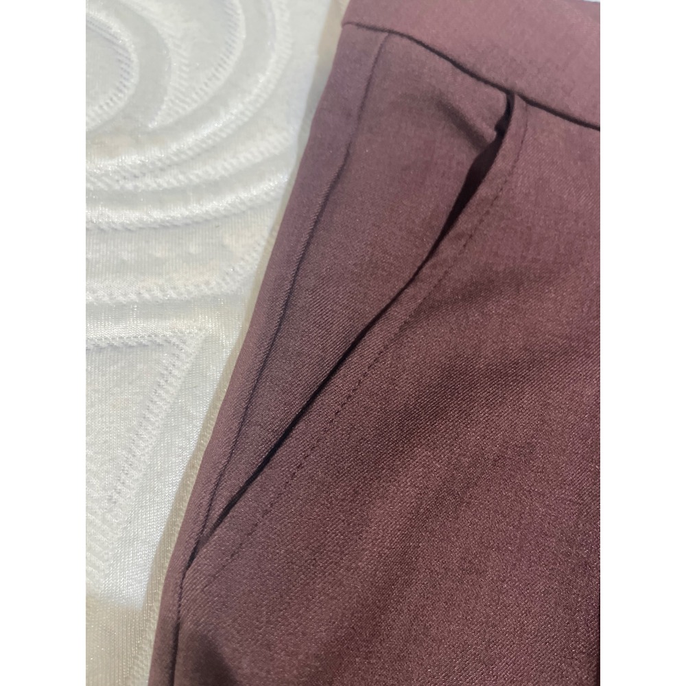 Anewsta Womens High Waisted Extra Wide Leg Pleated Trousers Dark Brown L 8/10 - Picture 9 of 12